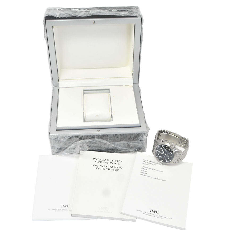IWC SCHAFFHAUSEN Pilot watch IW371704 Chronograph day date black Dial Automatic Men's
 Watch Q#149121