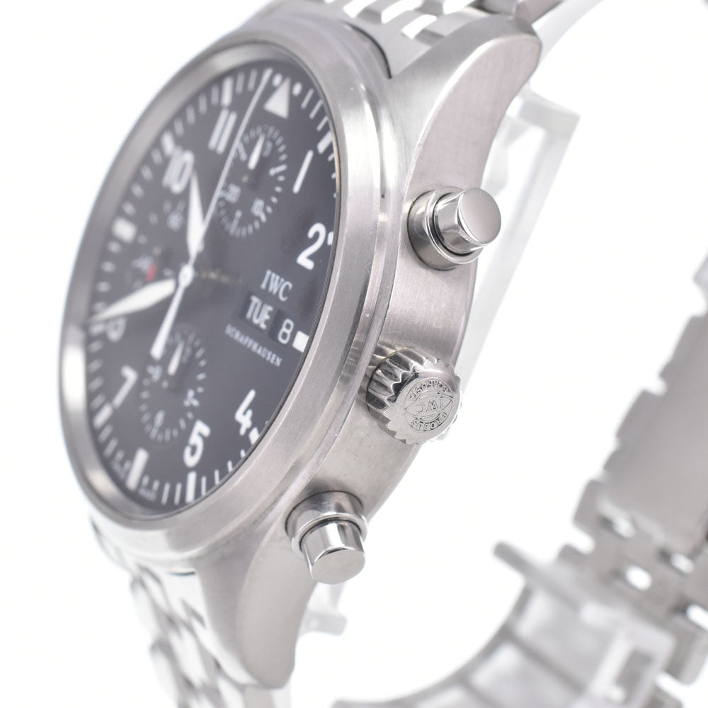 IWC SCHAFFHAUSEN Pilot watch IW371704 Chronograph day date black Dial Automatic Men's
 Watch Q#149121