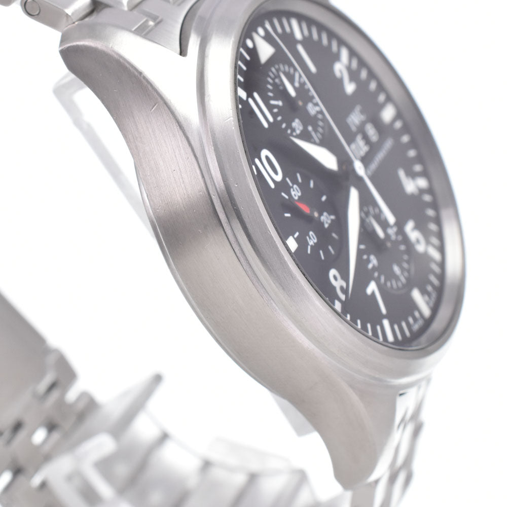 IWC SCHAFFHAUSEN Pilot watch IW371704 Chronograph day date black Dial Automatic Men's
 Watch Q#149121