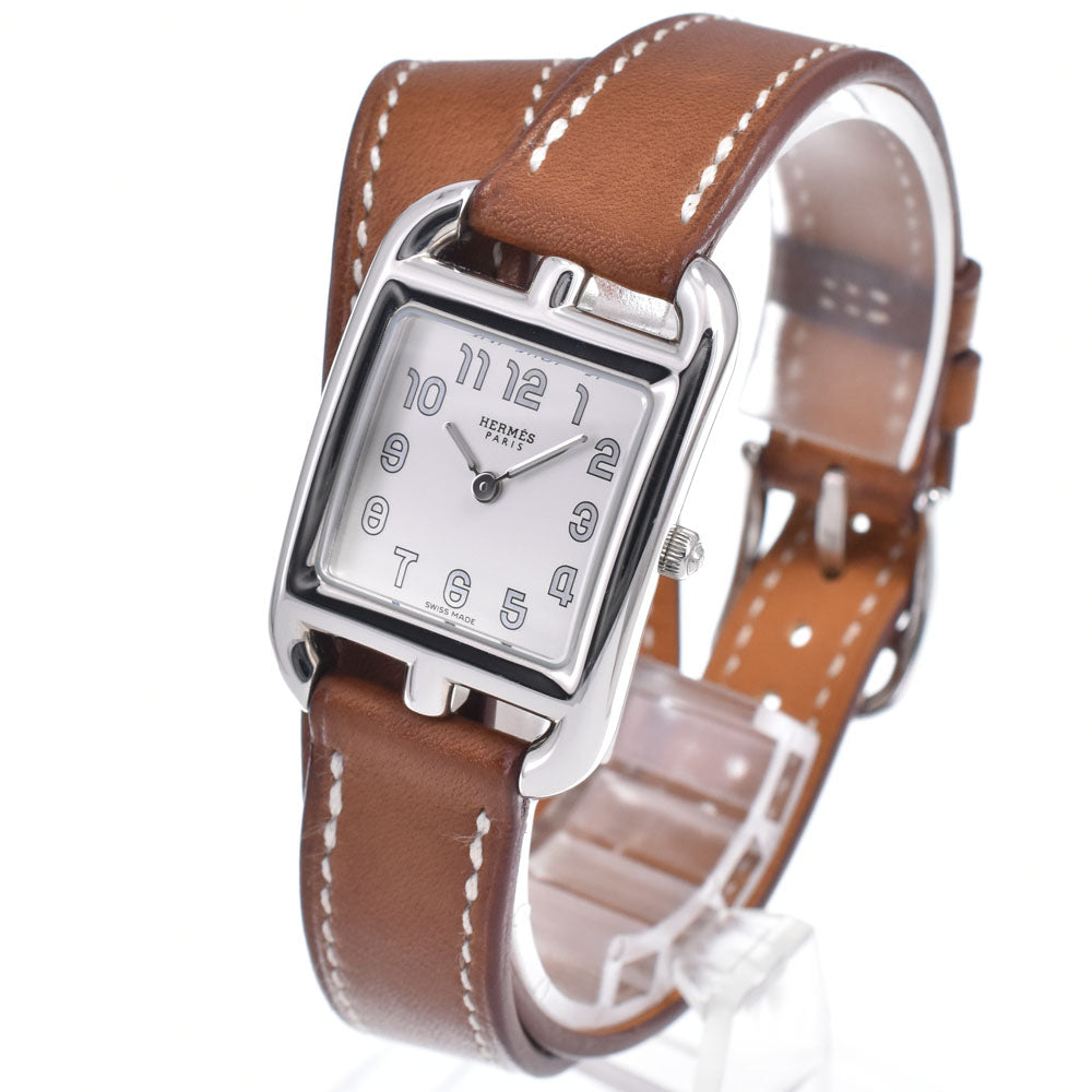 with paper HERMES Cape Cod CC1.210a Dubrutur white Dial Quartz Ladies
 Watch O#149123
