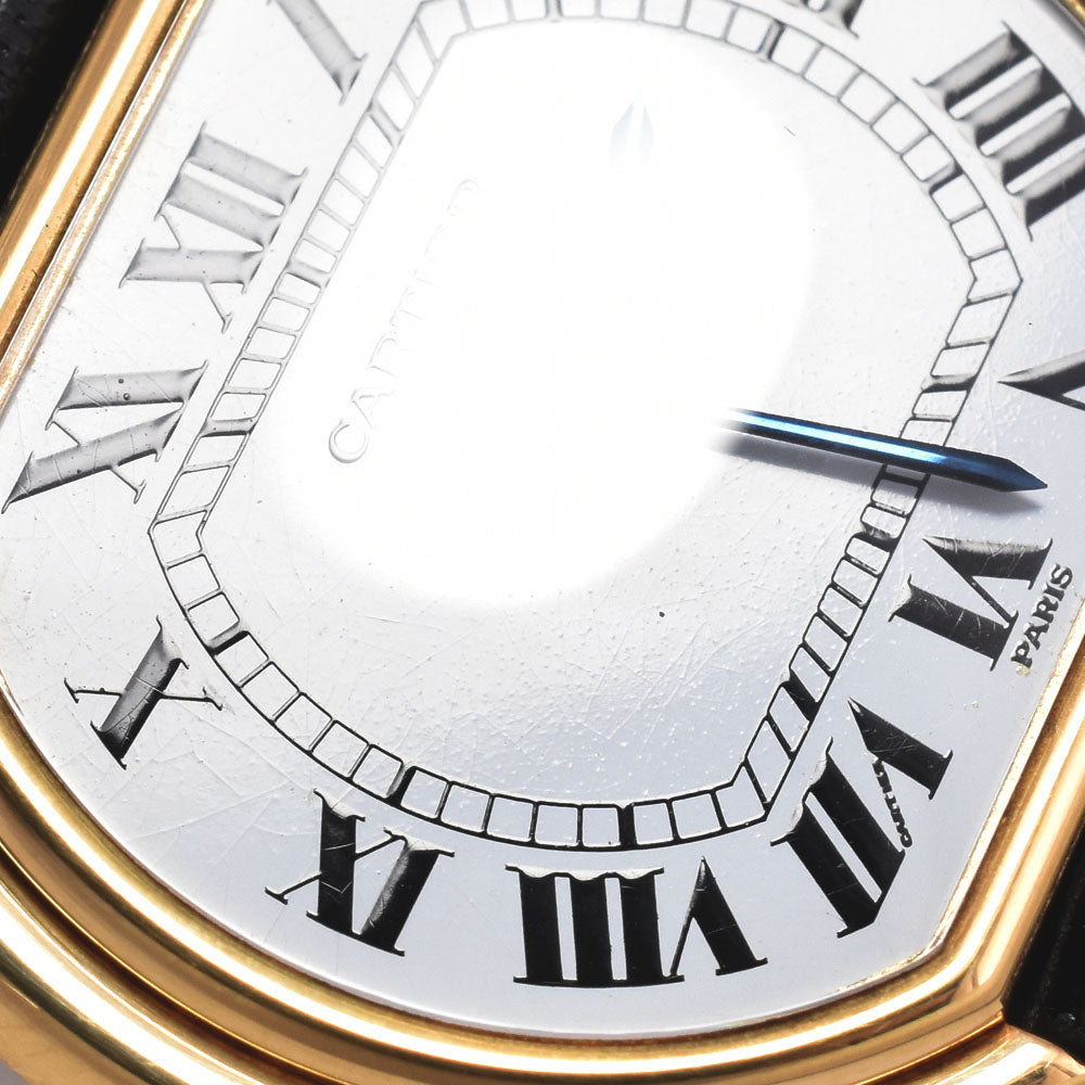 with paper CARTIER Ellipse LM K18YG / leather white Dial Hand Winding Ladies
 Watch Q#149124