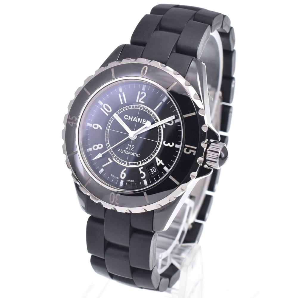 CHANEL J12 date Ceramic / rubber black Dial Automatic Men's
 Watch P#149127