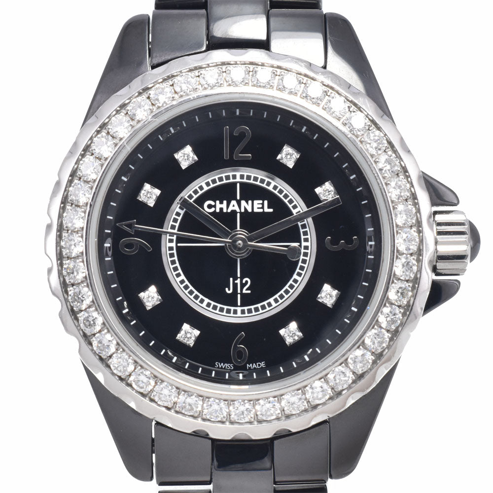 CHANEL J12 H2571 Diamond ceramic black Dial Quartz Ladies
 Watch P#149129