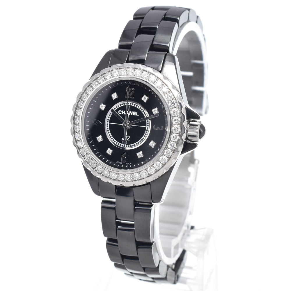 CHANEL J12 H2571 Diamond ceramic black Dial Quartz Ladies
 Watch P#149129
