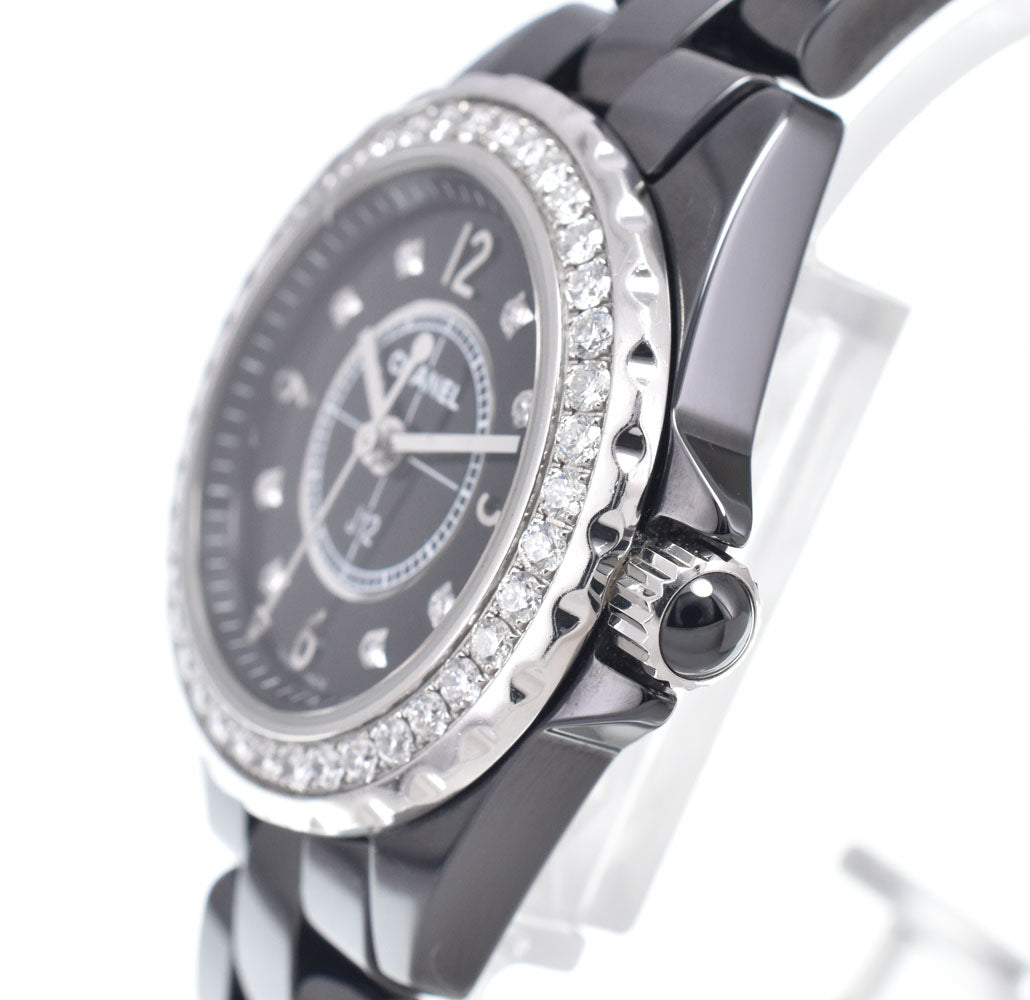 CHANEL J12 H2571 Diamond ceramic black Dial Quartz Ladies
 Watch P#149129