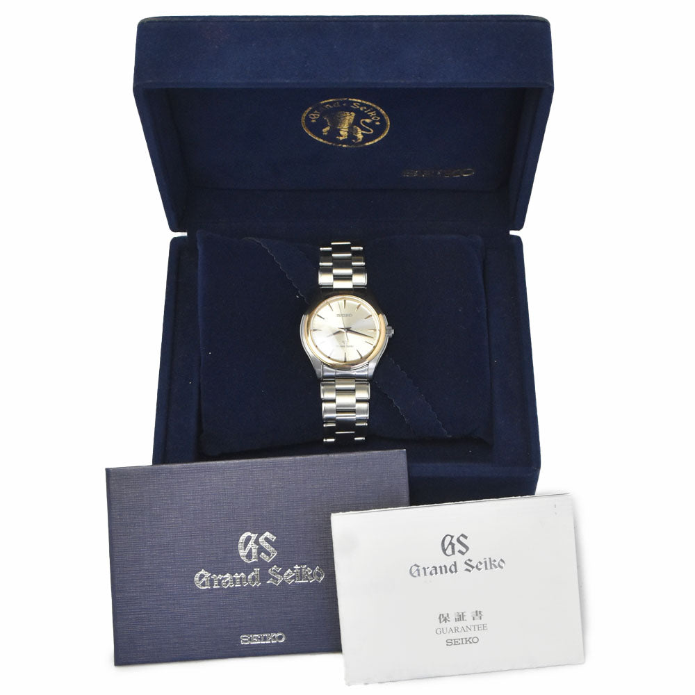 with paper SEIKO Grand Seiko SBGX004/9F61-0A20 K18PG Bezel Silver Dial Quartz Men's
 Watch Q#149135