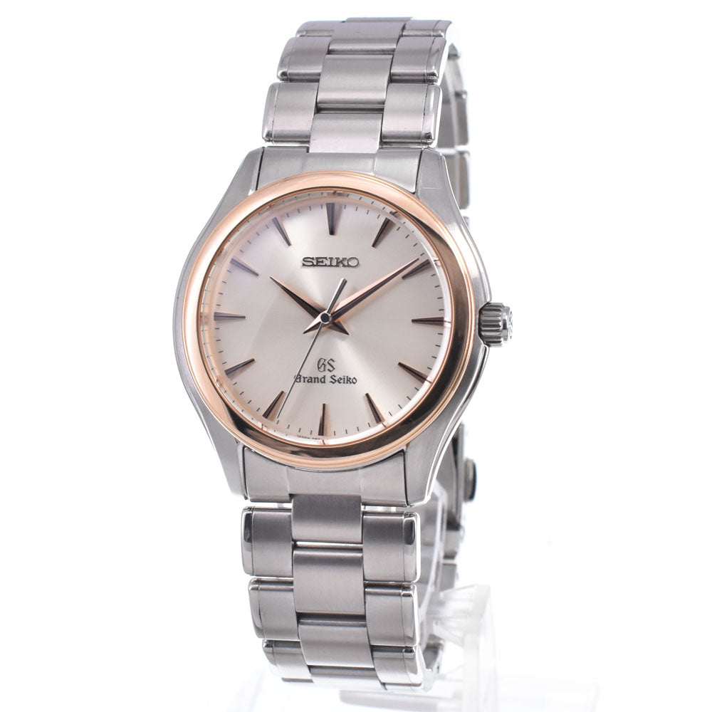 with paper SEIKO Grand Seiko SBGX004/9F61-0A20 K18PG Bezel Silver Dial Quartz Men's
 Watch Q#149135