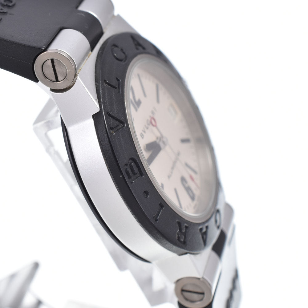 with paper BVLGARI aluminum AL32TA Date Silver Dial Quartz Unisex
 Watch O#149137