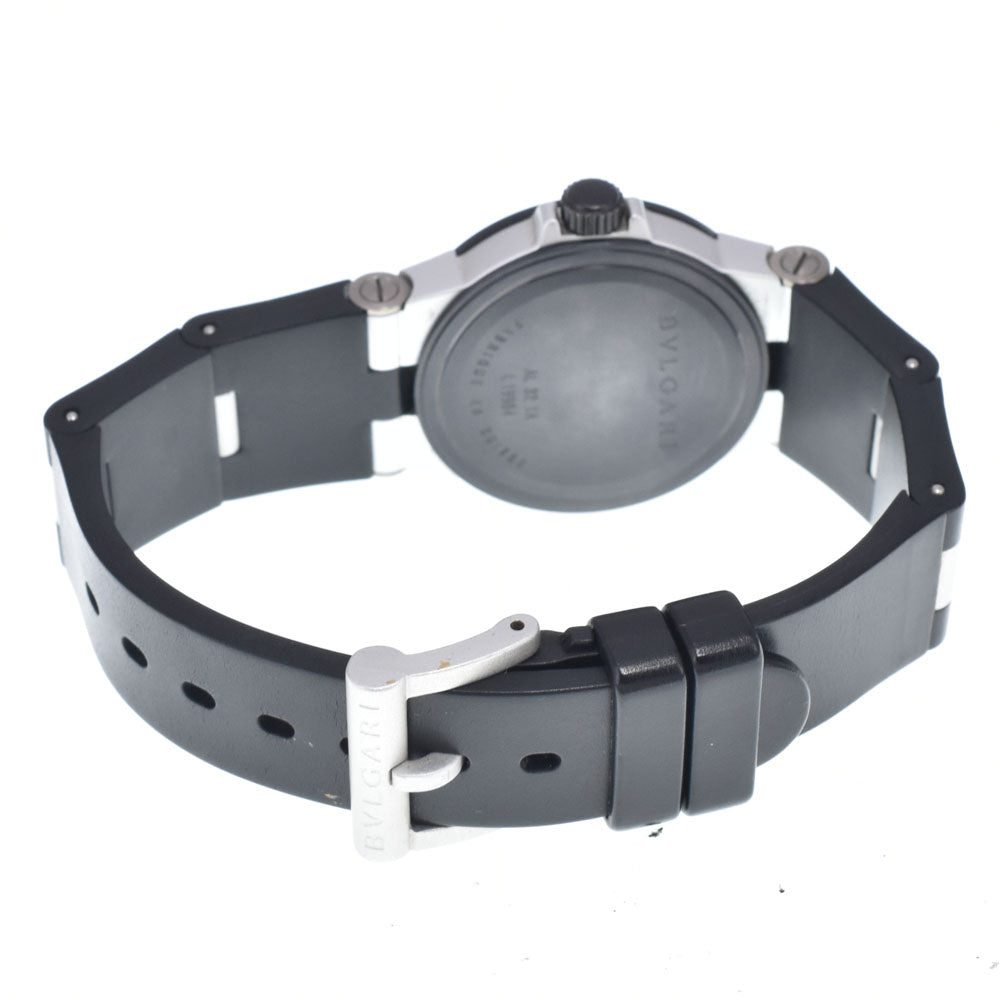with paper BVLGARI aluminum AL32TA Date Silver Dial Quartz Unisex
 Watch O#149137