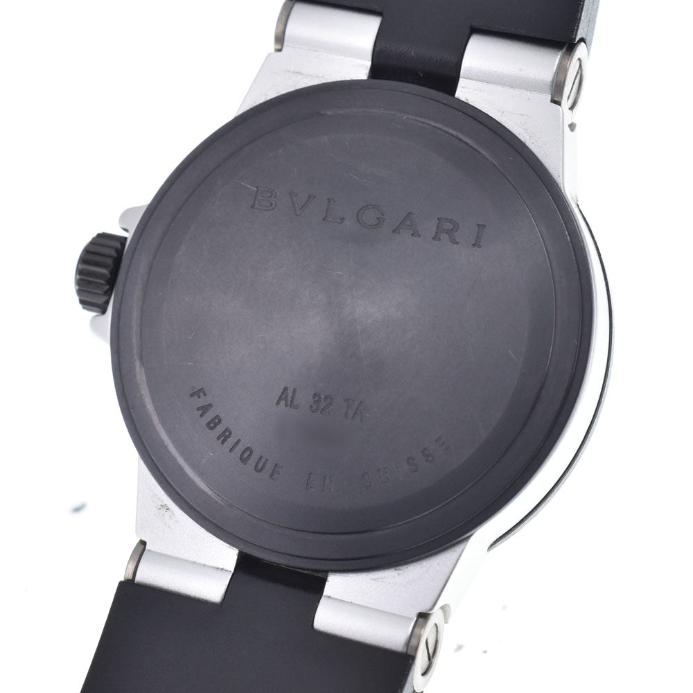 with paper BVLGARI aluminum AL32TA Date Silver Dial Quartz Unisex
 Watch O#149137