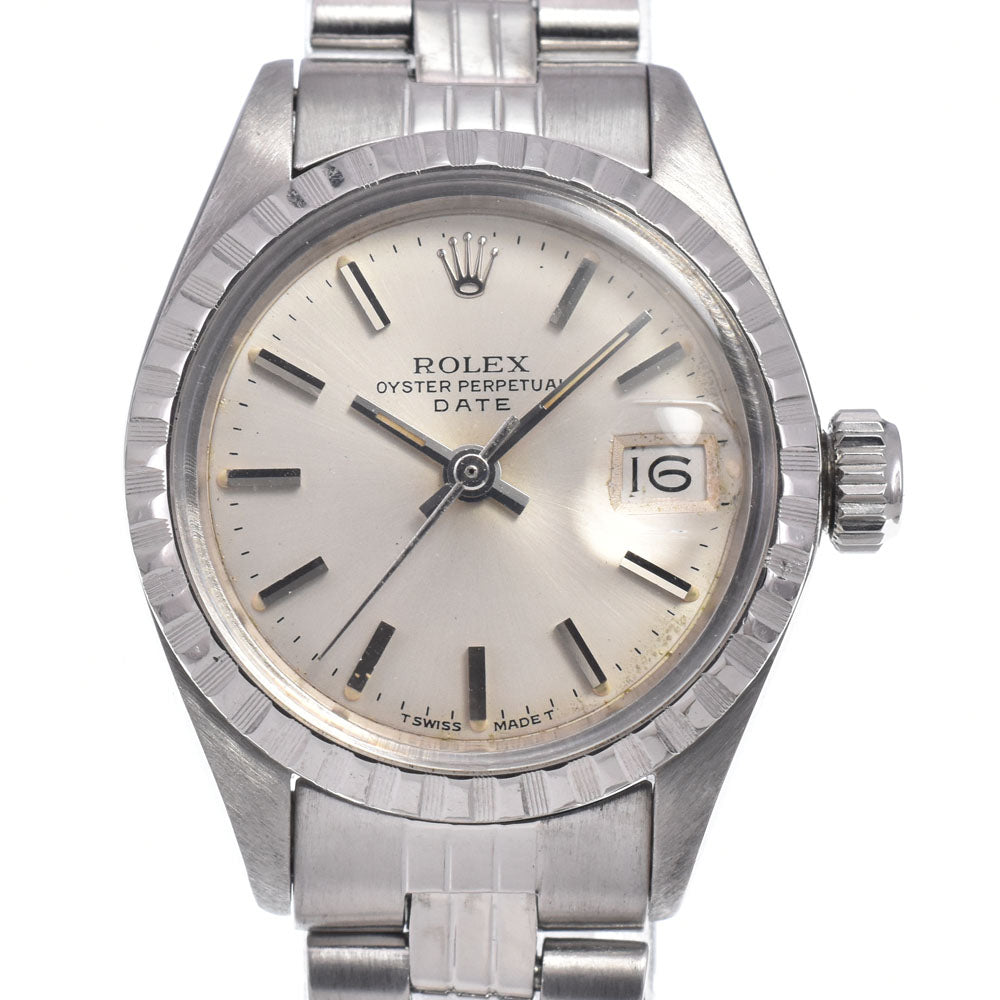 ROLEX Oyster perpetual date 6924 vintage Cal.2030 Silver Dial Automatic Ladies
 Watch R#149143