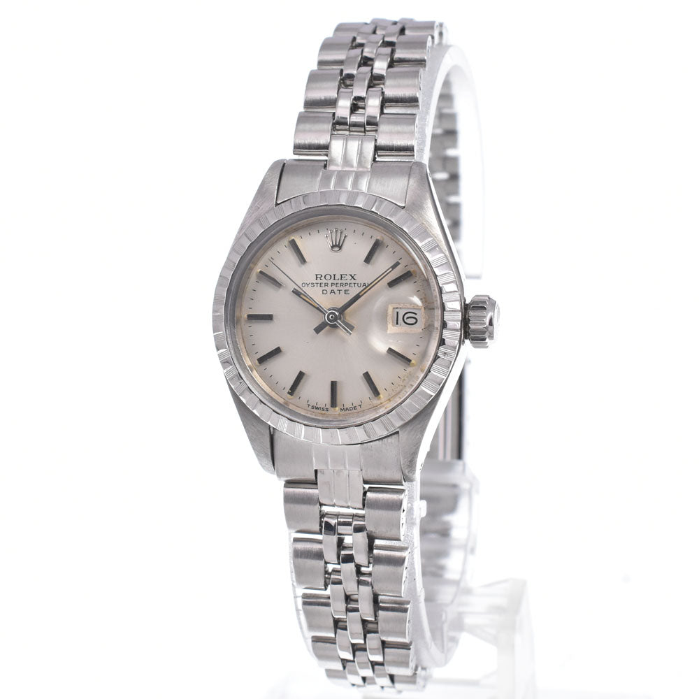 ROLEX Oyster perpetual date 6924 vintage Cal.2030 Silver Dial Automatic Ladies
 Watch R#149143
