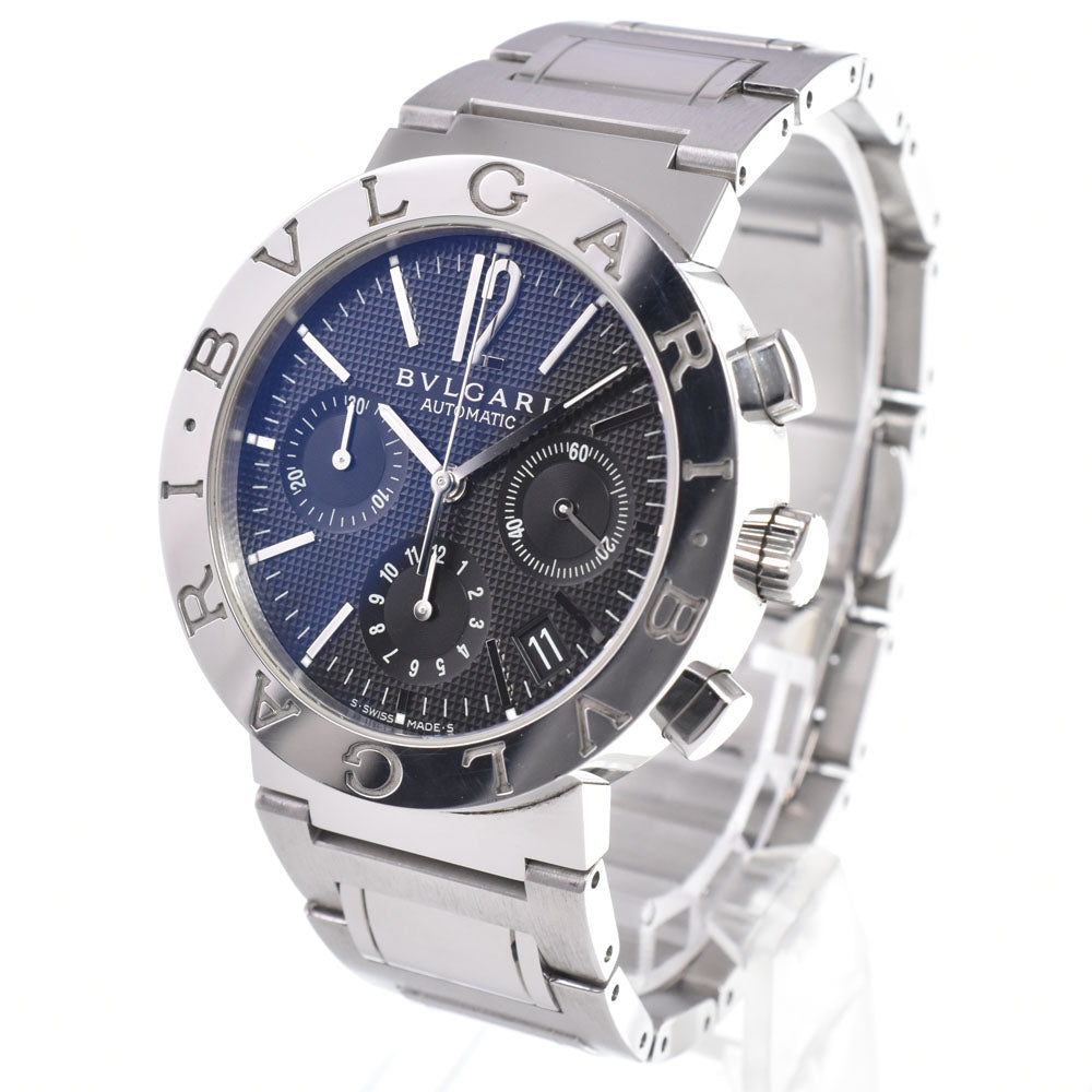 BVLGARI Bvlgari Bvlgari BB38SSCH Chronograph Date black Dial Automatic Men's
 Watch B#149147
