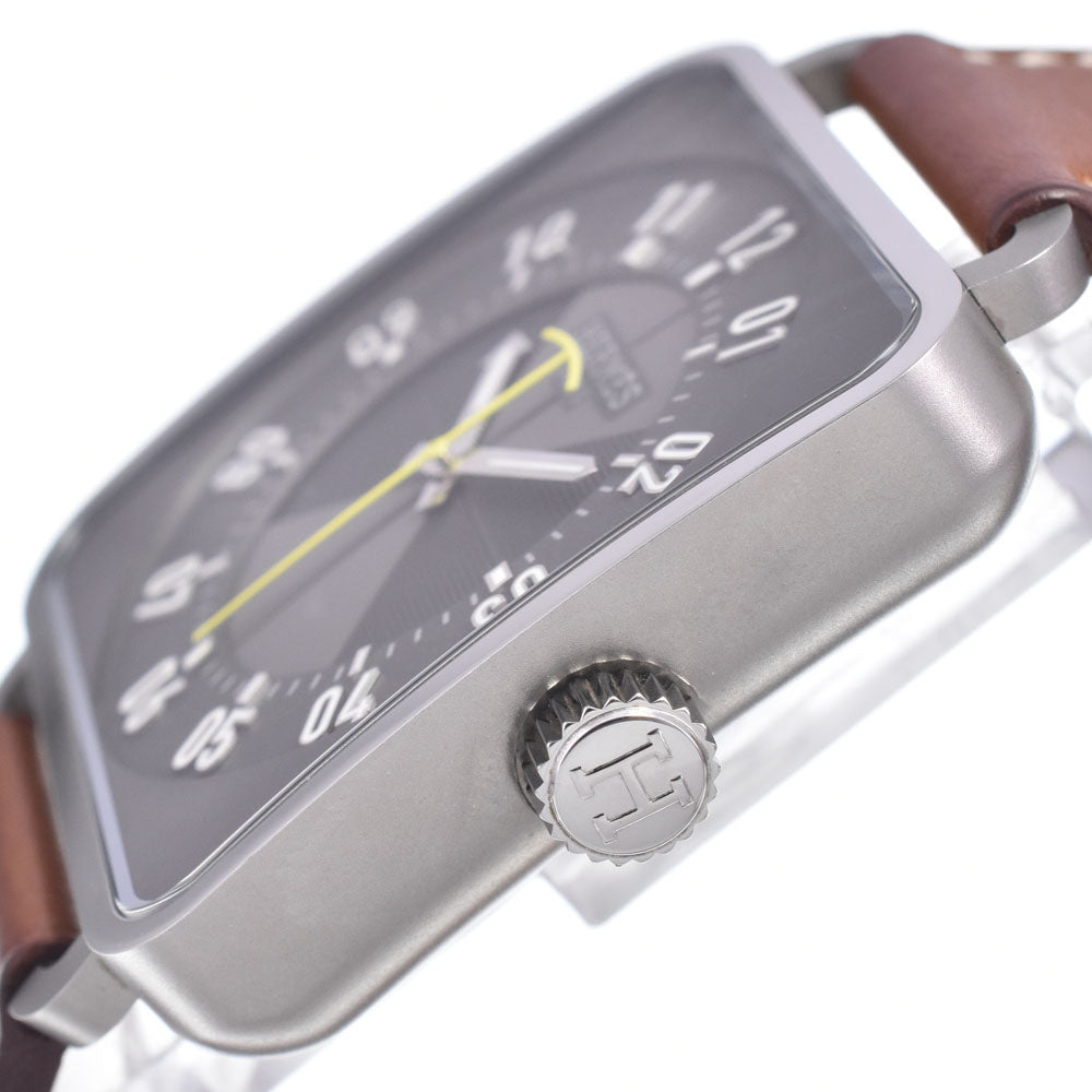 with paper HERMES Carre Ash TI2.710 Date gray Dial Automatic Men's
 Watch P#149150