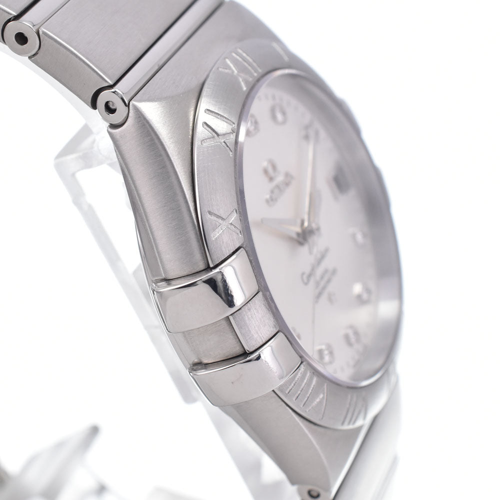 with paper OMEGA Constellation Coaxial 123.10.35.20.52.001 diamond Silver Dial Automatic Men's
 Watch P#149151