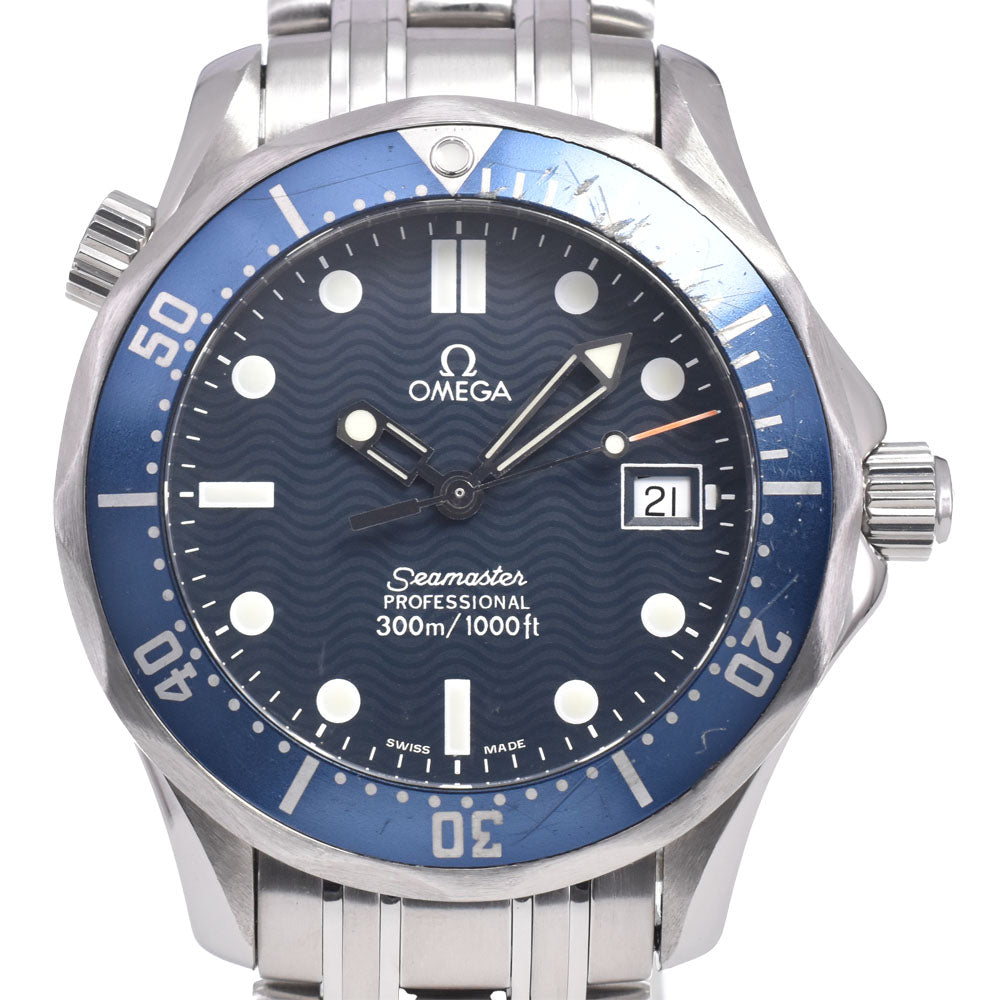 OMEGA Seamaster Professional 300m 2561.80 Date blue Dial Quartz Unisex
 Watch D#149158