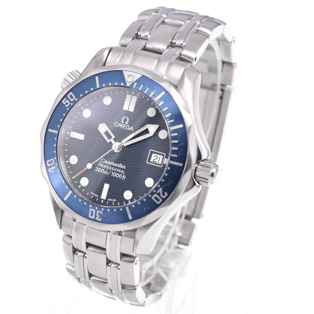 OMEGA Seamaster Professional 300m 2561.80 Date blue Dial Quartz Unisex
 Watch D#149158