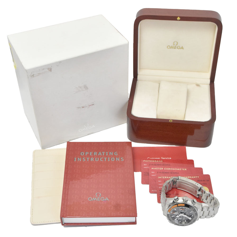 with paper OMEGA Seamaster Planet Ocean 600M 215.30.46.51.01.002 Co-Axial Master Chronometer Chronograph black Dial Automatic Men's
 Watch Q#149163