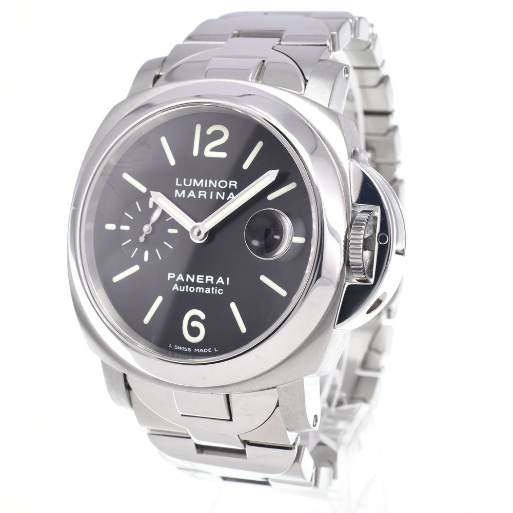 with paper PANERAI Luminor Marina PAM00220 Small second black Dial Automatic Men's
 Watch P#149164