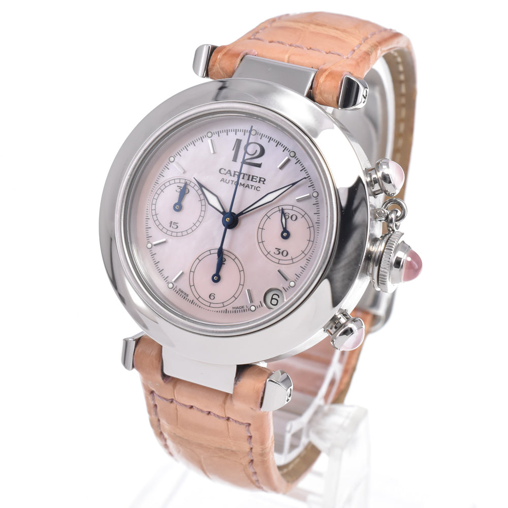 CARTIER Pasha C W3106599 Chronograph Pink shell Dial Automatic Unisex
 Watch P#149171