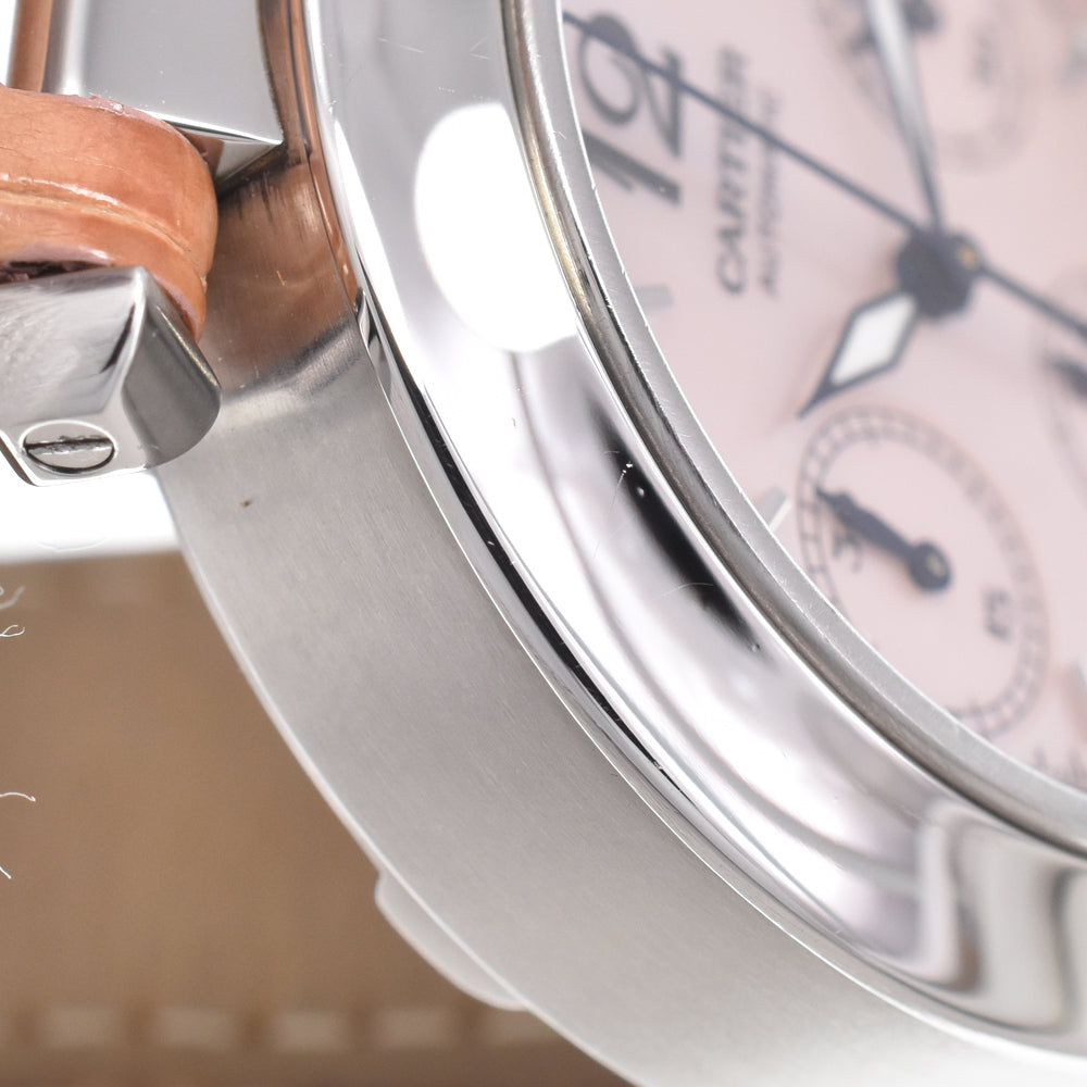 CARTIER Pasha C W3106599 Chronograph Pink shell Dial Automatic Unisex
 Watch P#149171