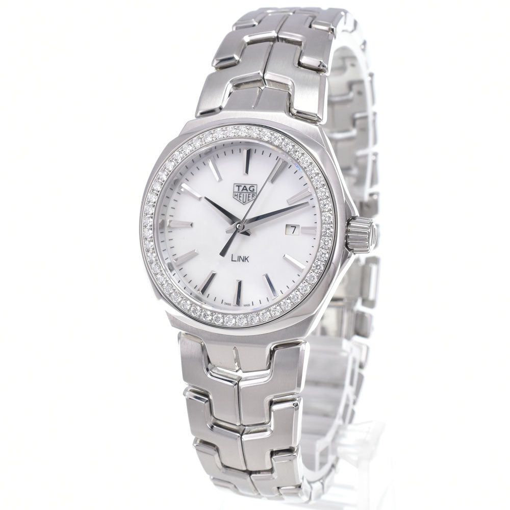 with paper TAG HEUER Link WBC1314 diamond white Dial Quartz Ladies
 Watch P#149172