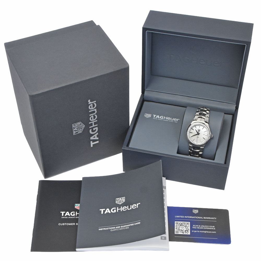 with paper TAG HEUER Link WBC1314 diamond white Dial Quartz Ladies
 Watch P#149172