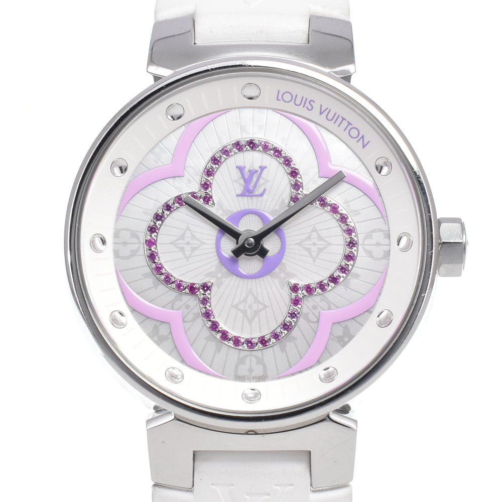 LOUIS VUITTON Tambour Moon Divine PM QA160 White shell Dial Quartz Ladies
 Watch Q#149173