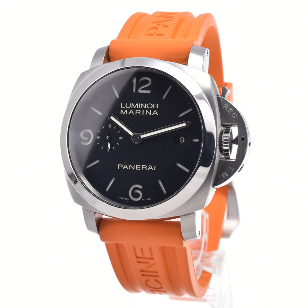 with paper PANERAI Luminor Marina 1950 3 Days PAM00312 Date black Dial Automatic Men's
 Watch B#149178