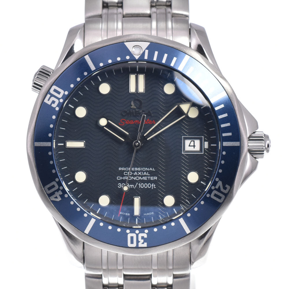 with paper OMEGA Seamaster Professional 300M 2220.80.00 Date CO-AXIAL Navy Dial Automatic Men's
 Watch Q#149183