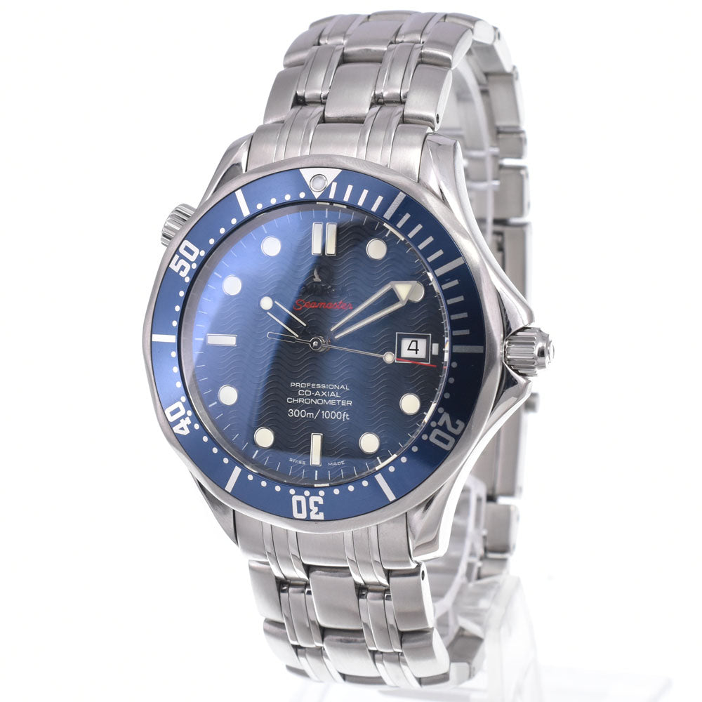 with paper OMEGA Seamaster Professional 300M 2220.80.00 Date CO-AXIAL Navy Dial Automatic Men's
 Watch Q#149183