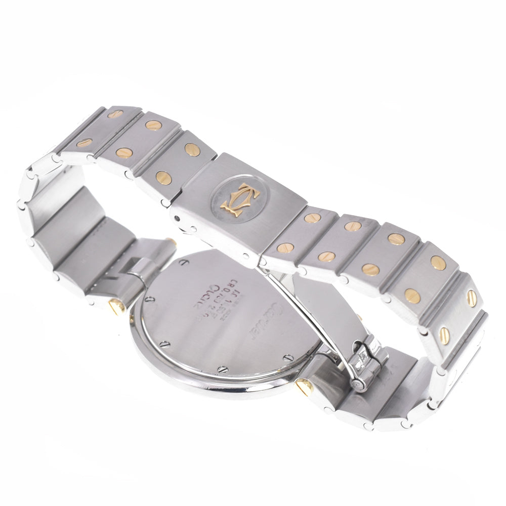 CARTIER Santos Round LM white Dial Quartz Men's
 Watch C#149185