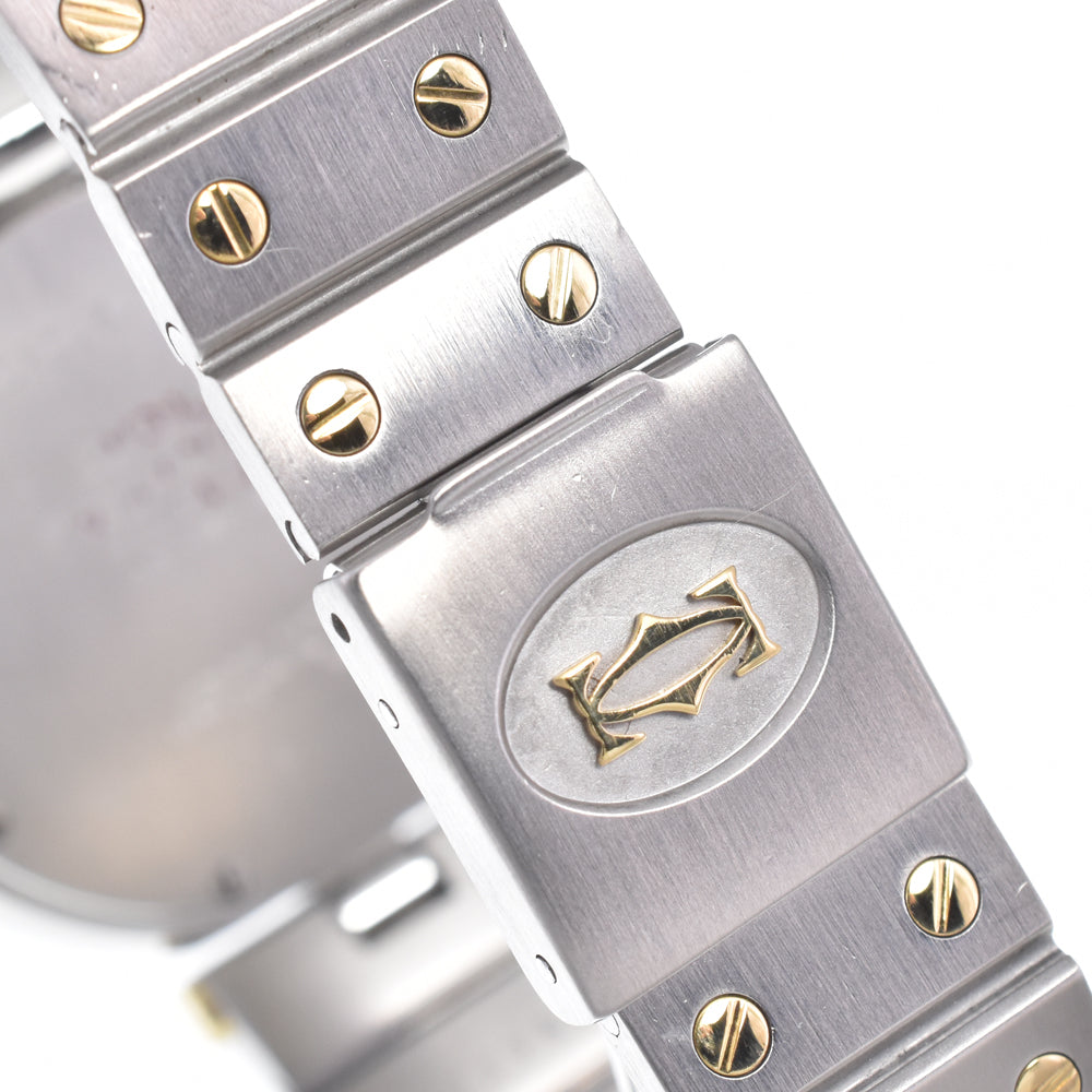 CARTIER Santos Round LM white Dial Quartz Men's
 Watch C#149185