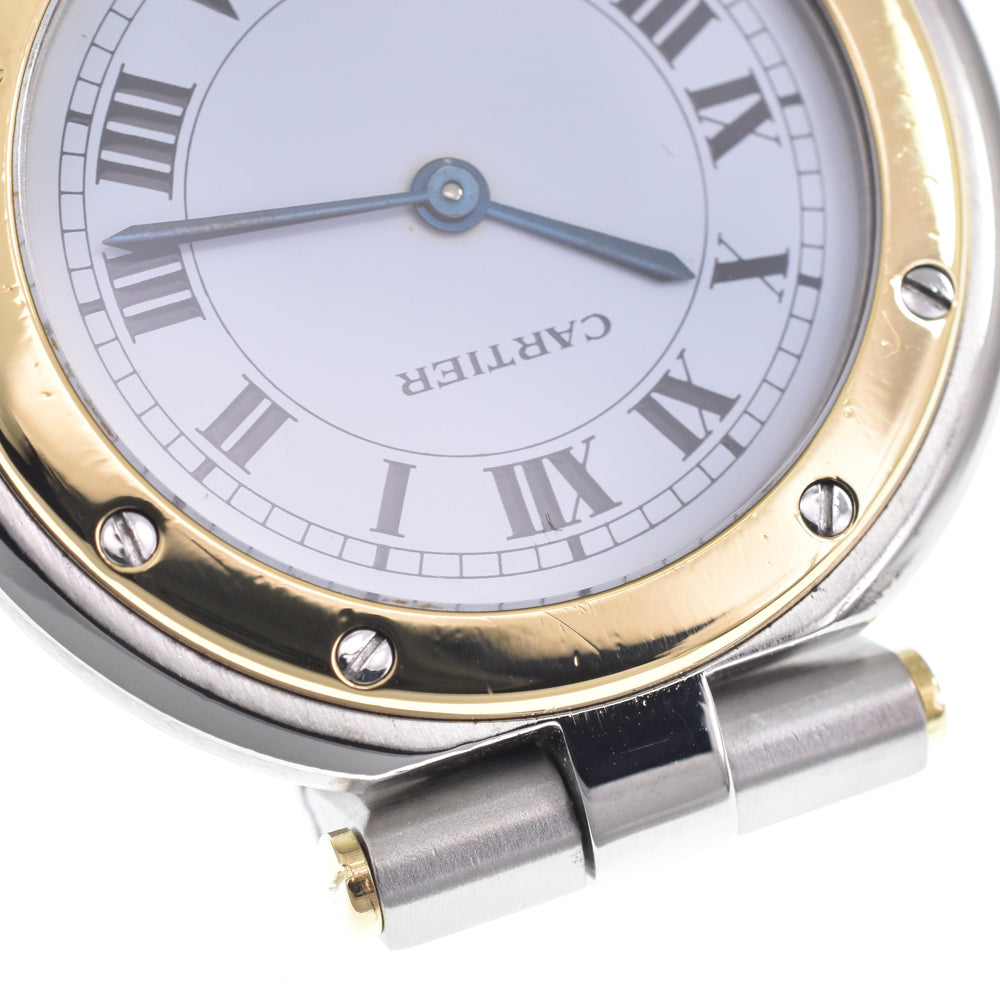CARTIER Santos Round LM white Dial Quartz Men's
 Watch C#149185