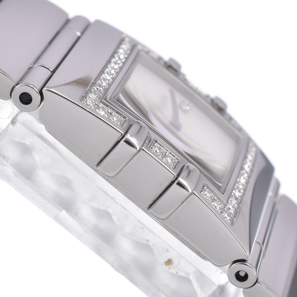 OMEGA Constellation Carre Quadra Mini 1528.76 diamond White shell Dial Quartz Ladies
 Watch R#149186