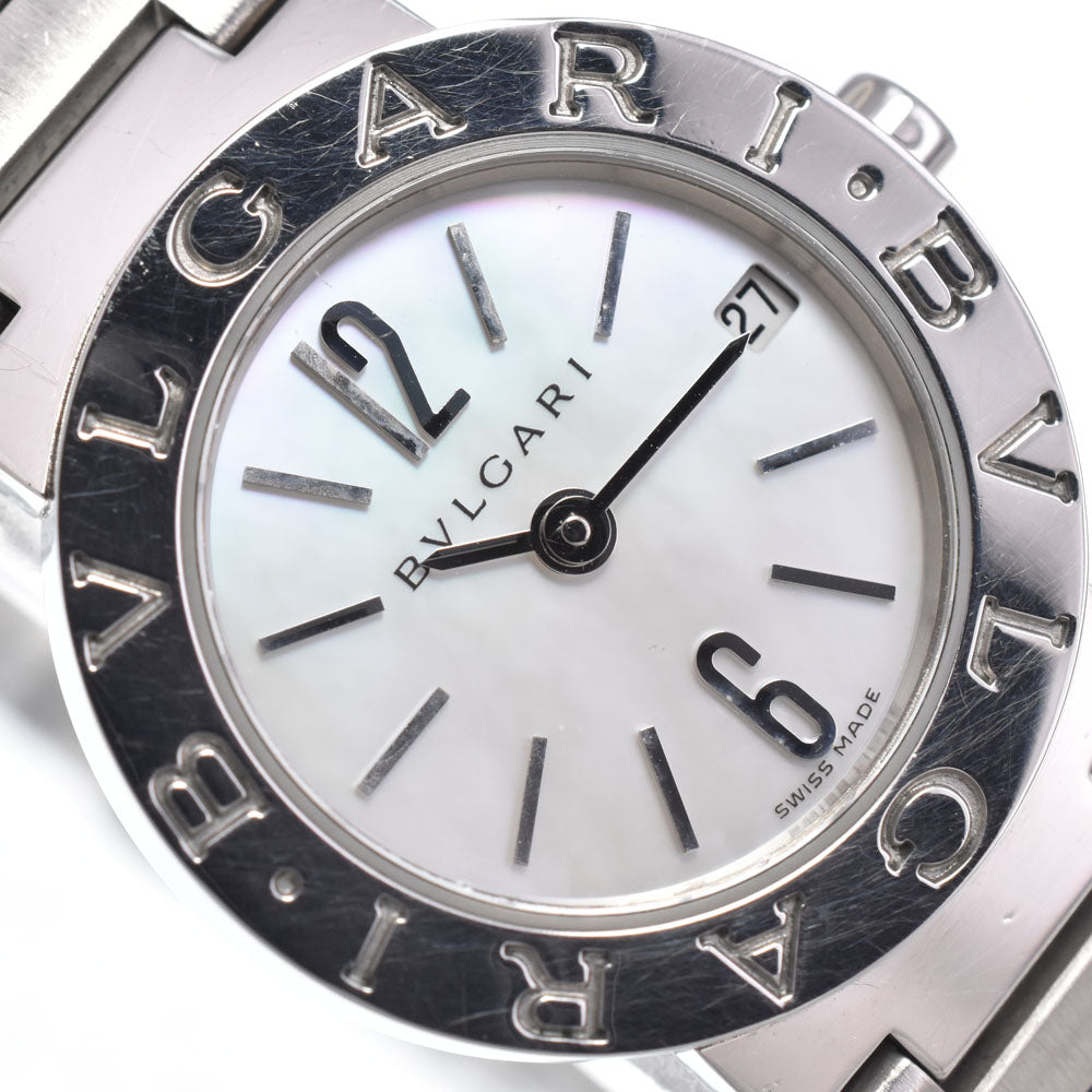 BVLGARI Bvlgari Bvlgari BB23SS Date White shell Dial Quartz Ladies
 Watch A#149187