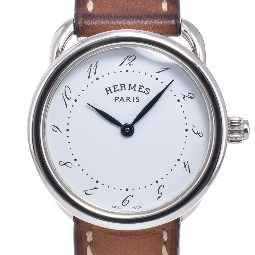 with paper HERMES Arceau AR5.210 white Dial Quartz Ladies
 Watch Q#149191