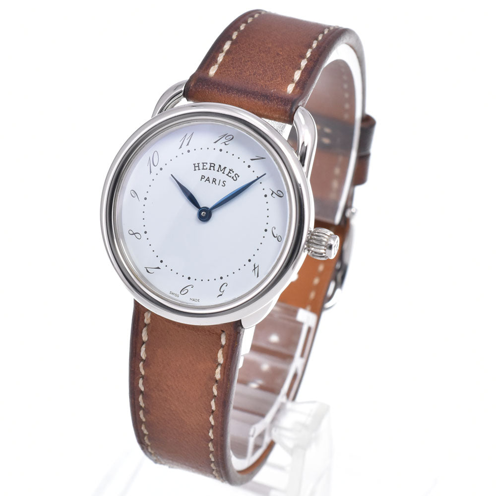 with paper HERMES Arceau AR5.210 white Dial Quartz Ladies Watch Q
