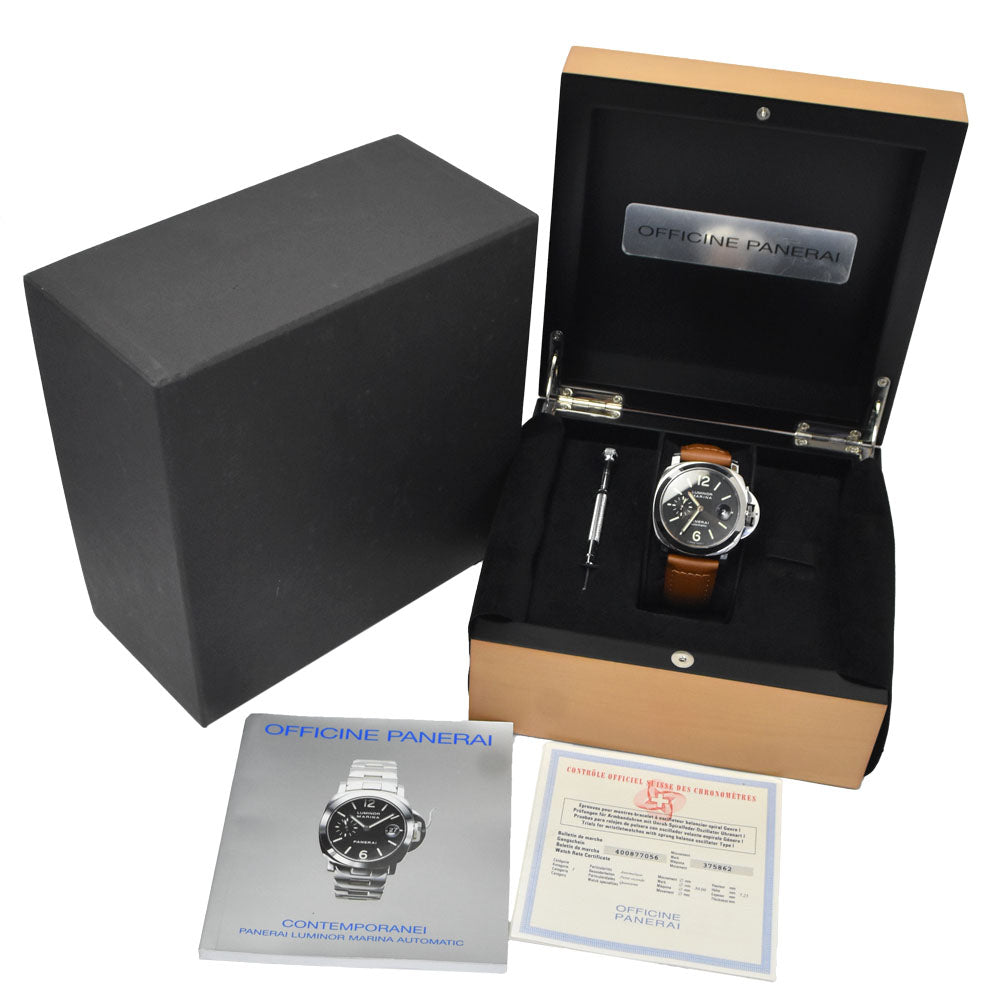 PANERAI Luminor Marina PAM00104 black Dial Automatic Men's
 Watch Q#149192