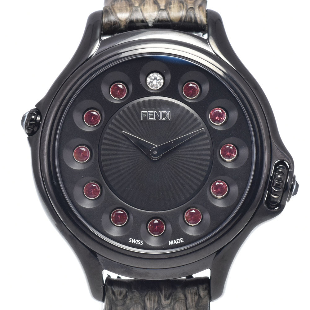 with paper FENDI Crazy carat 10500L Change gemstone black Dial Quartz Ladies
 Watch Q#149194