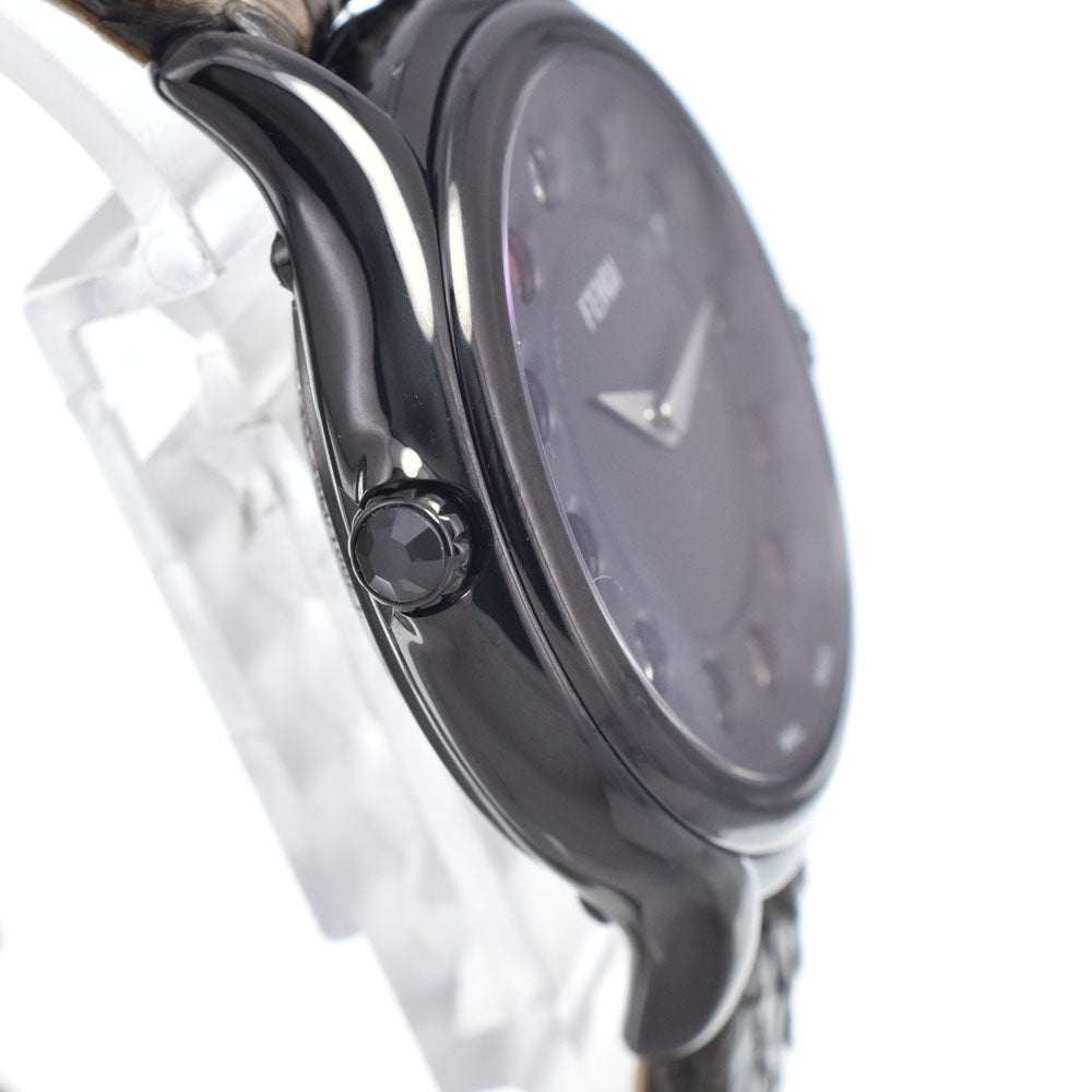 with paper FENDI Crazy carat 10500L Change gemstone black Dial Quartz Ladies
 Watch Q#149194