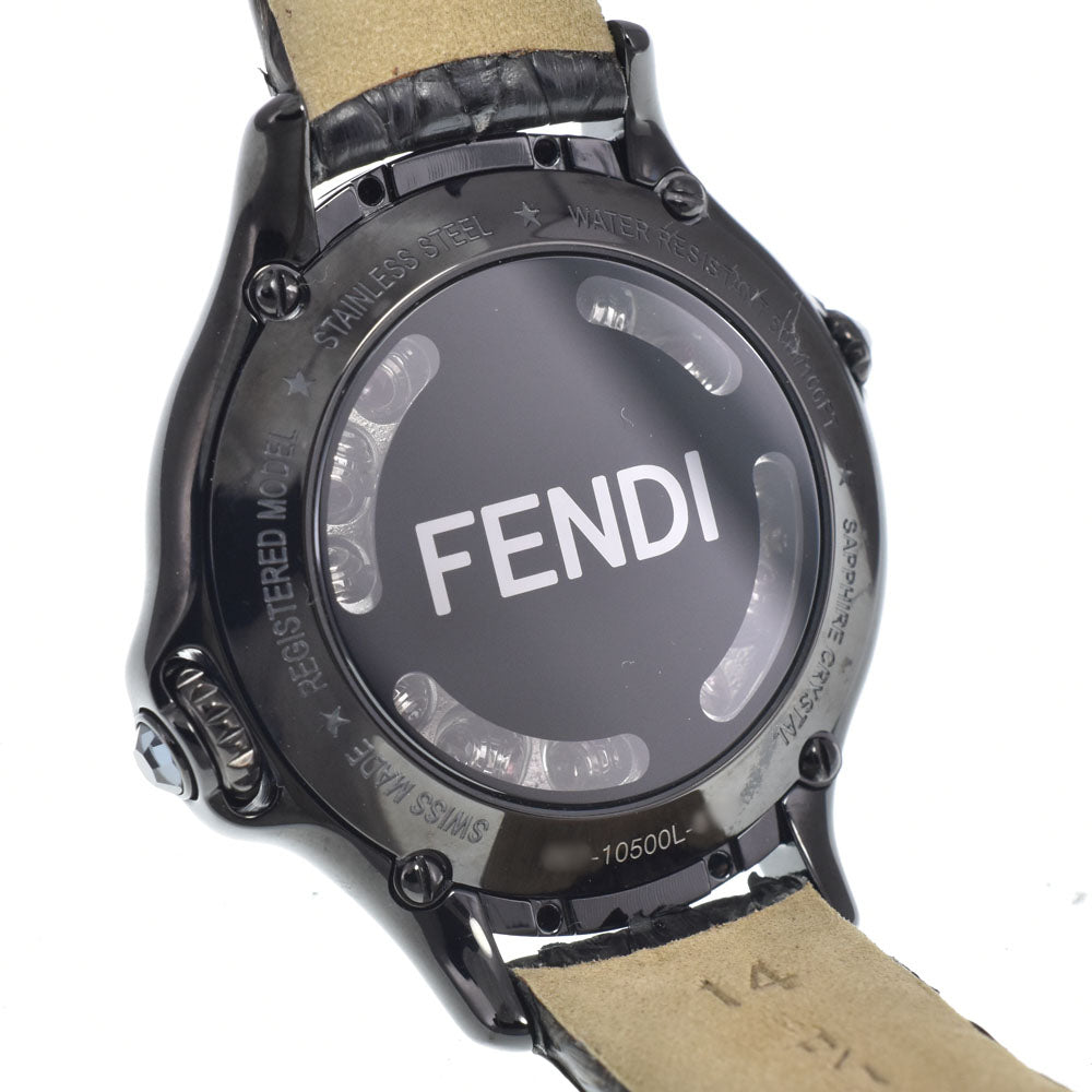 with paper FENDI Crazy carat 10500L Change gemstone black Dial Quartz Ladies
 Watch Q#149194