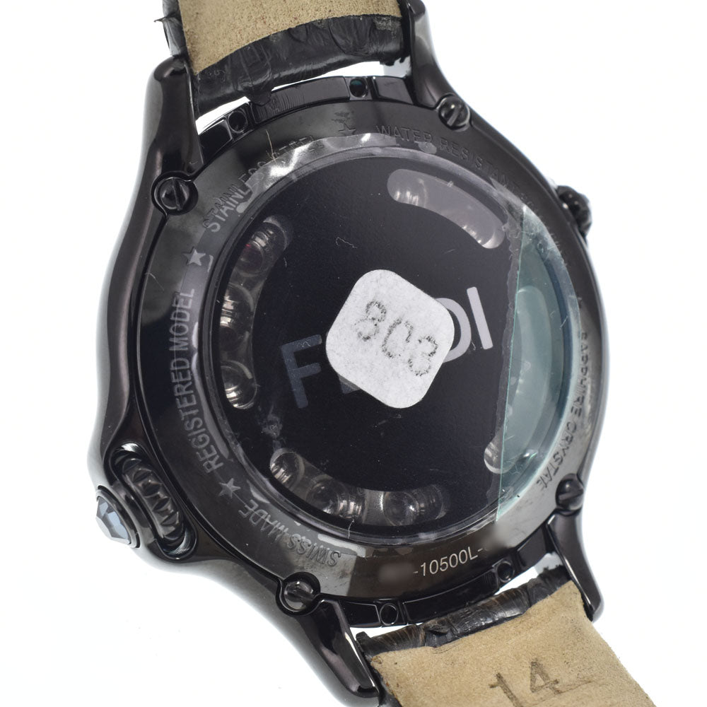 with paper FENDI Crazy carat 10500L Change gemstone black Dial Quartz Ladies
 Watch Q#149195