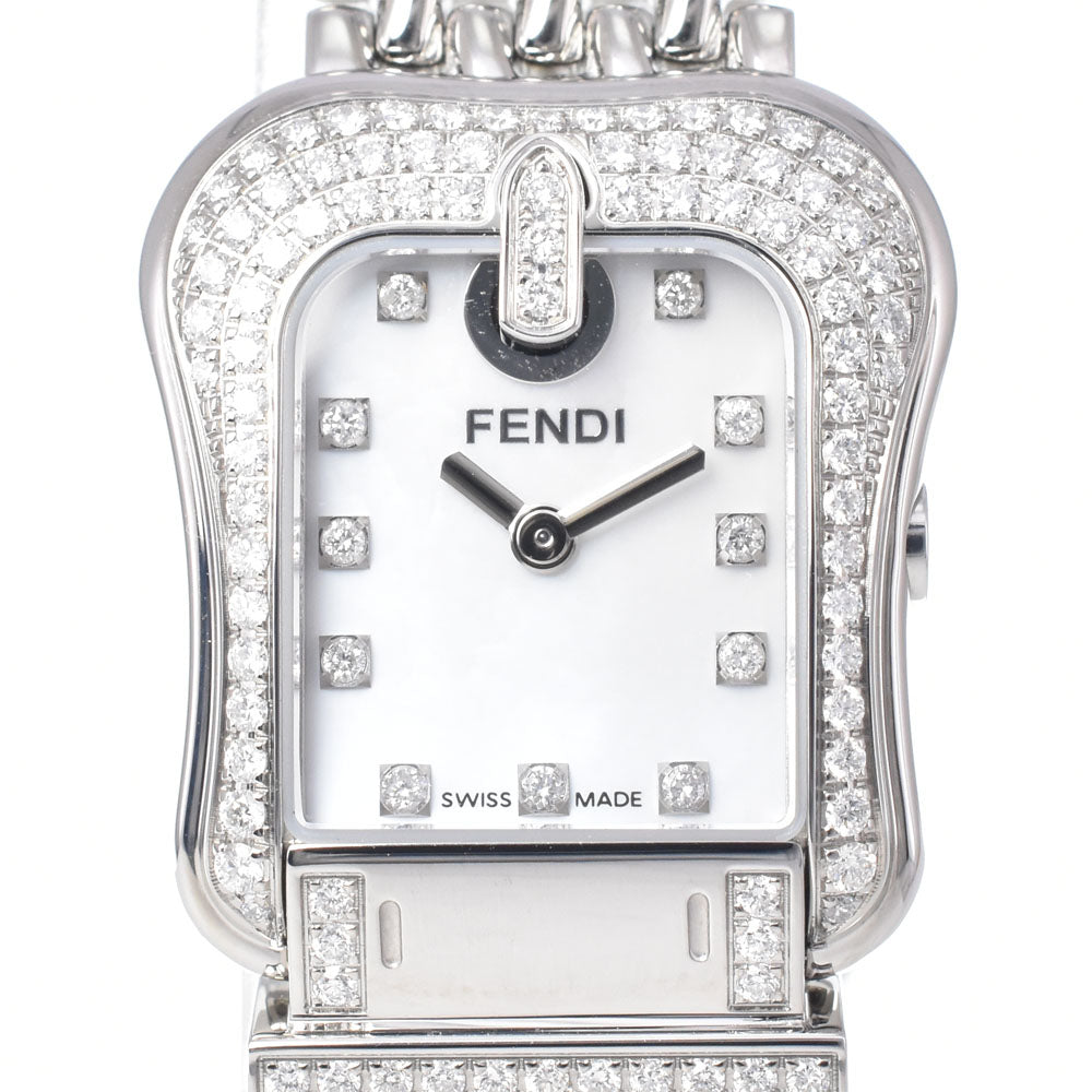 with paper FENDI 3800L diamond White shell Dial Quartz Ladies
 Watch Q#149196