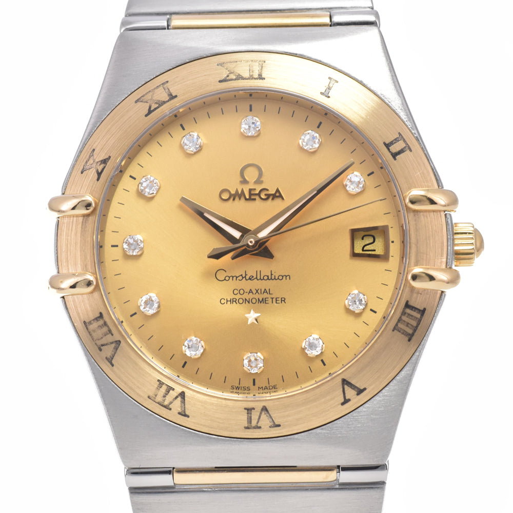 with paper OMEGA Constellation 111.20.36.20.58.001 11P Diamond gold Dial Automatic Men's
 Watch Q#149200