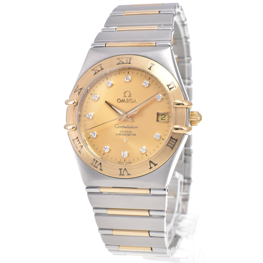 with paper OMEGA Constellation 111.20.36.20.58.001 11P Diamond gold Dial Automatic Men's
 Watch Q#149200