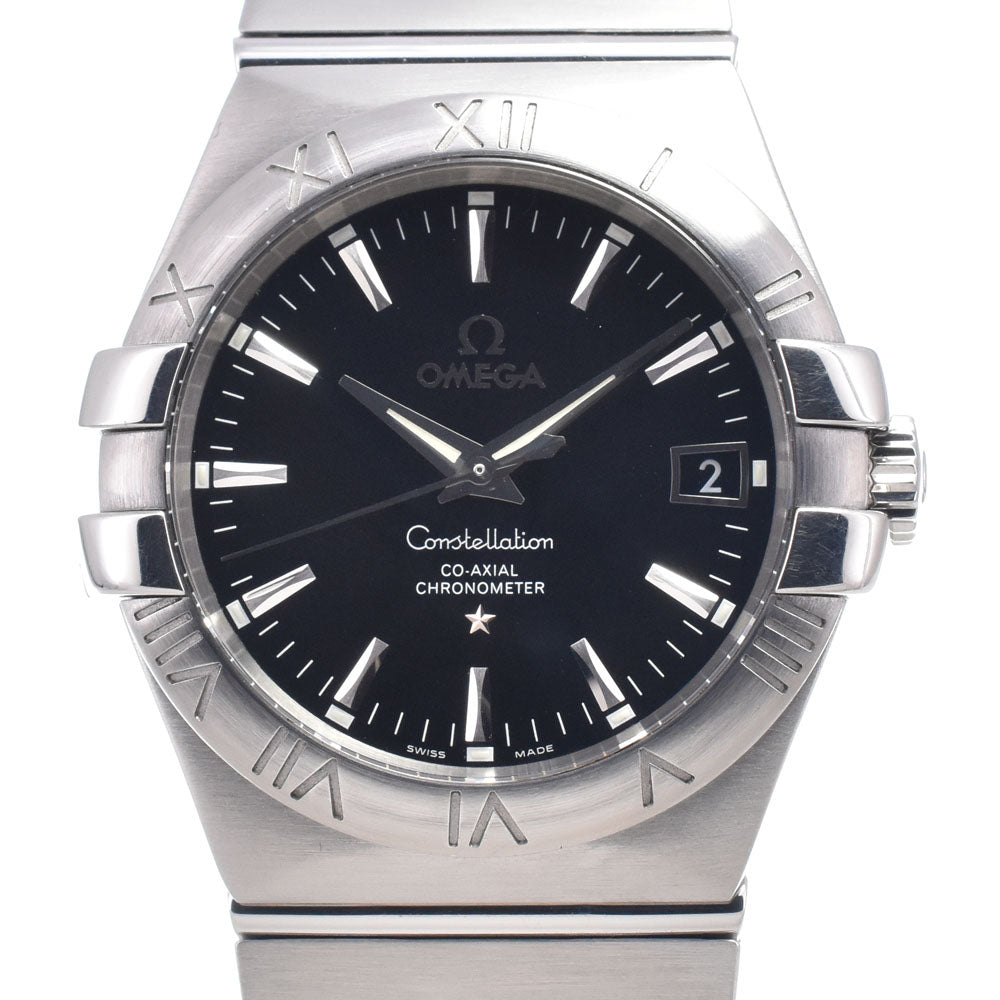with paper OMEGA Constellation Coaxial 123.10.35.20.01.001 Date black Dial Automatic Men's
 Watch Q#149202