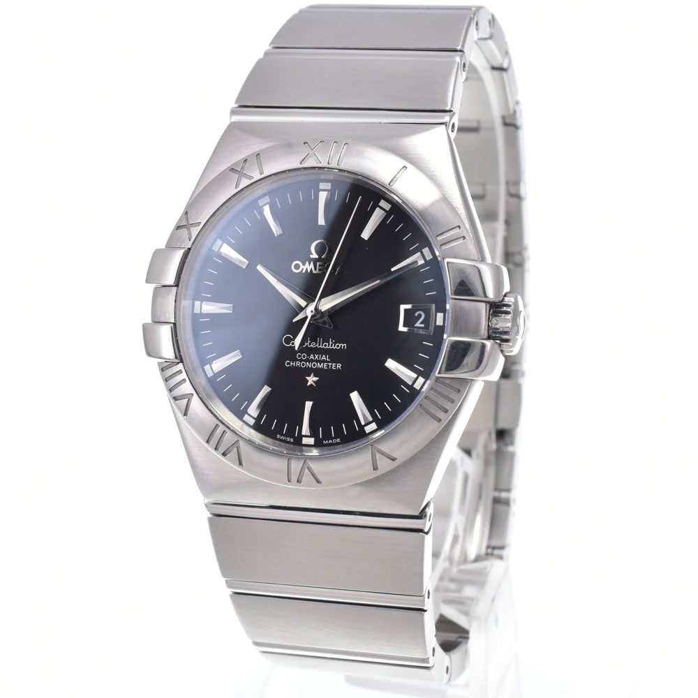 with paper OMEGA Constellation Coaxial 123.10.35.20.01.001 Date black Dial Automatic Men's
 Watch Q#149202
