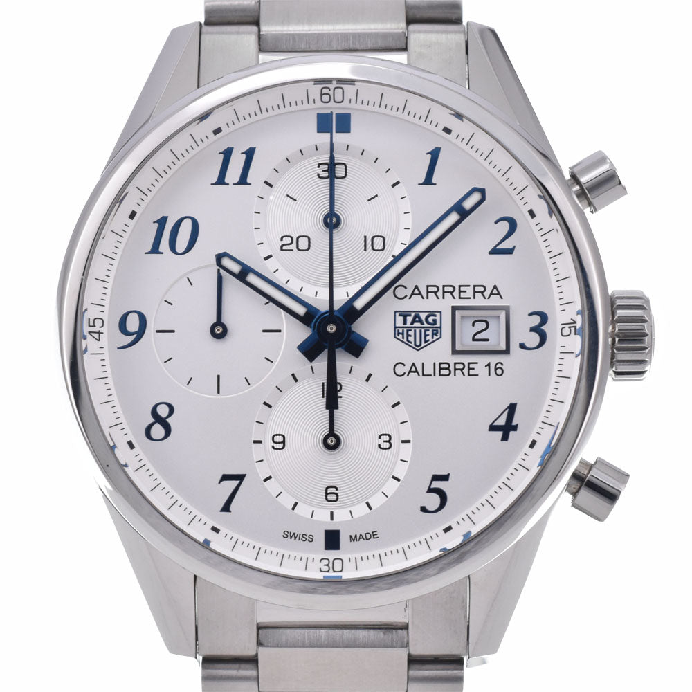 with paper TAG HEUER Carrera CBK2114.BA0715 Chronograph Silver Dial Automatic Men's
 Watch R#149203