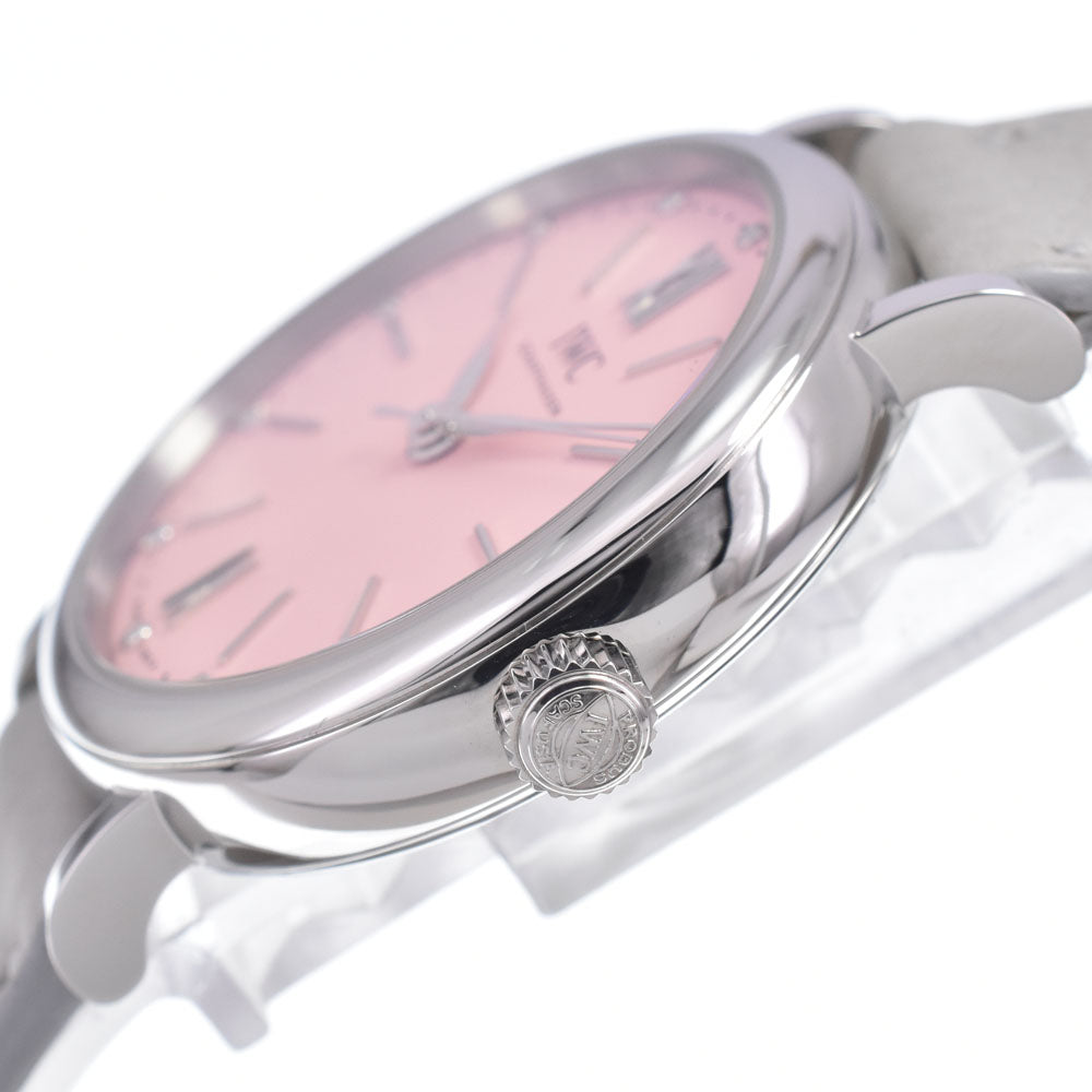 with paper IWC SCHAFFHAUSEN Portofino Automatic IW357417 12P diamond pink Dial Automatic Ladies
 Watch P#149204